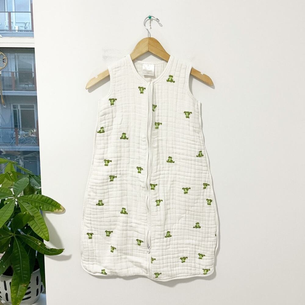 Aden + Anais Frog Print Cotton Sleepsack Size Large 12-18 Months